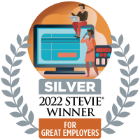 2022 silver stevie winner for great employees