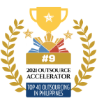 2021 accelerator top 40 outsourcing in Philippines